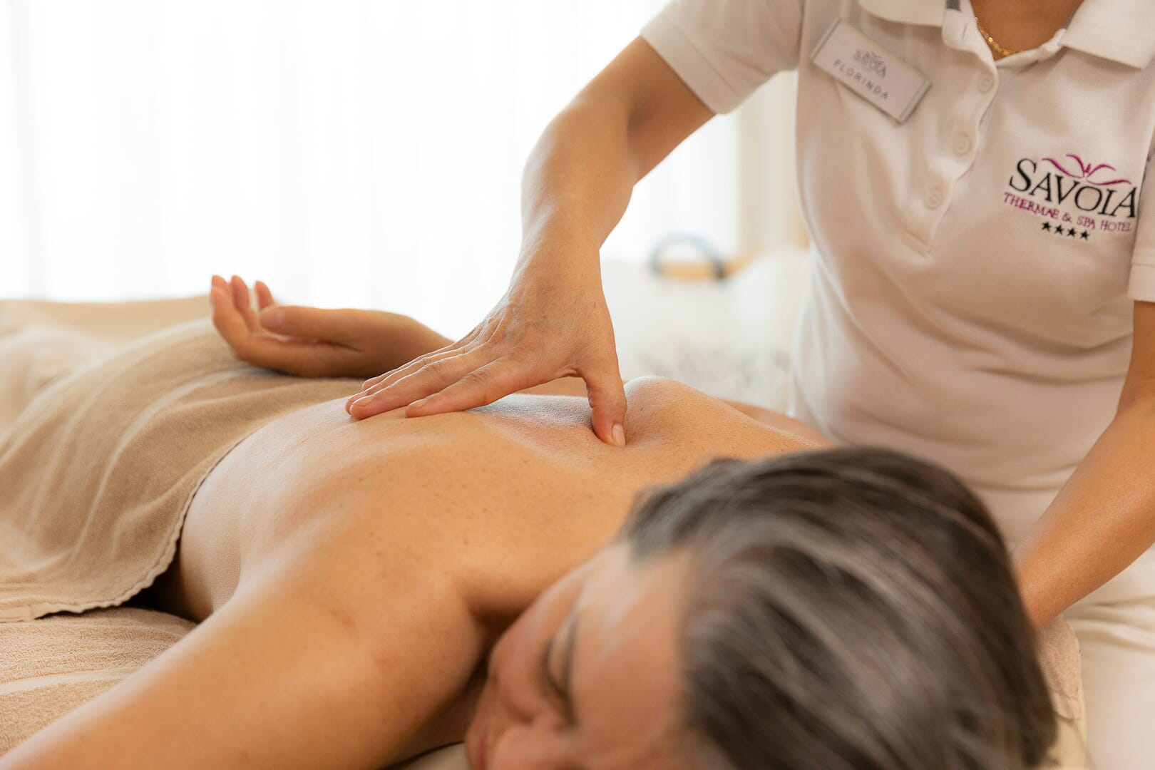 Massaggio rilassante per il benessere.