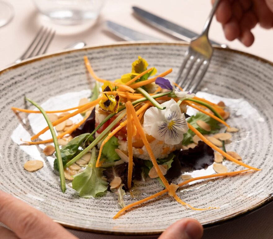 A refined dish made with fresh ingredients.