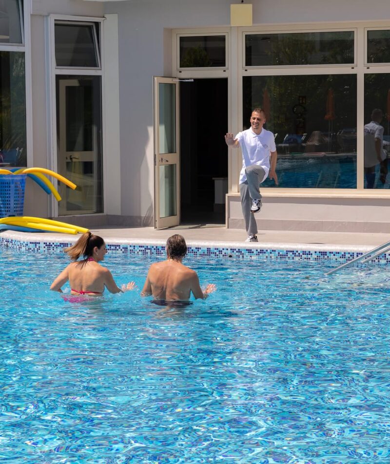 Relax in the hotel's thermal pool