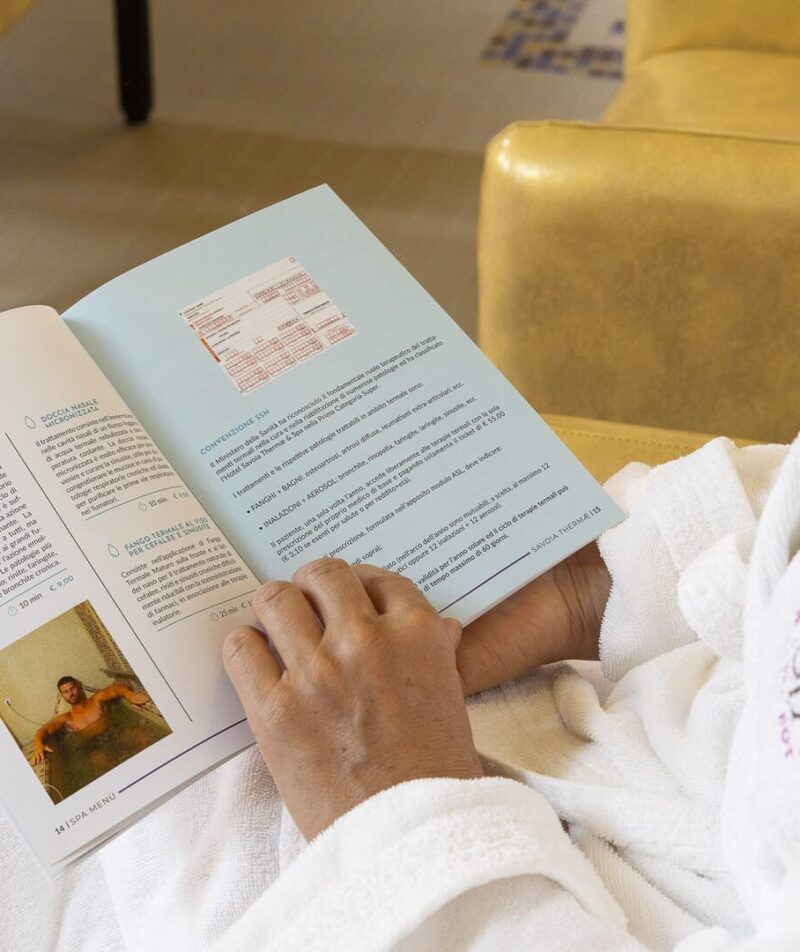 Momento di rilassamento al centro benessere.